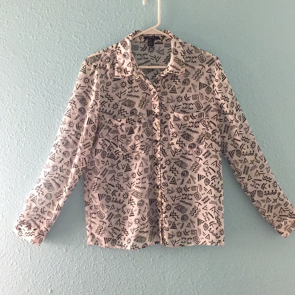 Forever 21 Lightweight Button Down